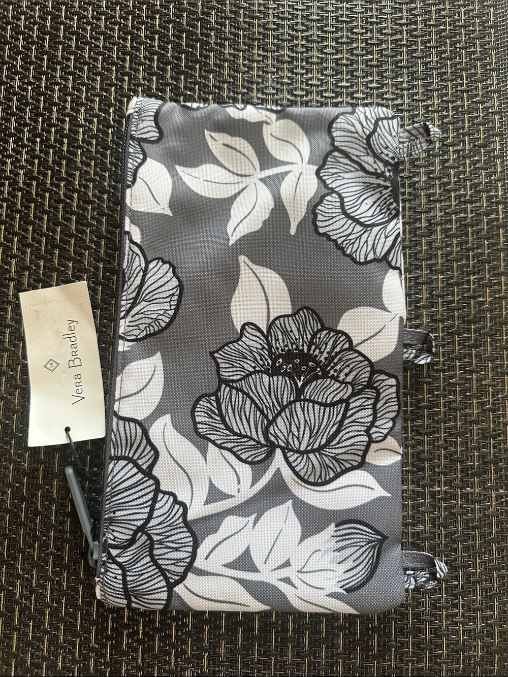 Vera Bradley ~ moon shadow meadow ~ Lighten Up Pencil Pouch ~ NWT